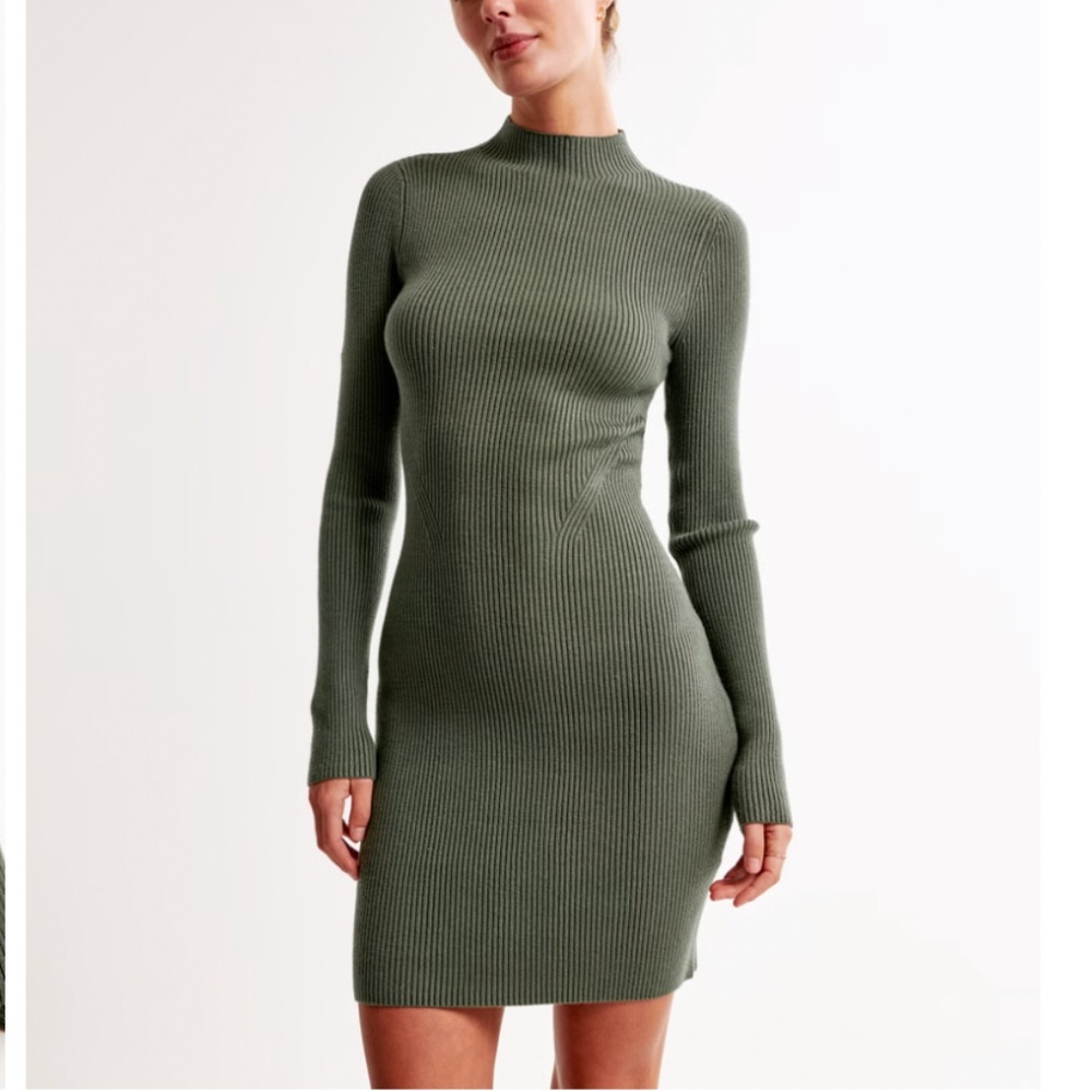 The A&F Paloma Long-Sleeve Mini Dress
